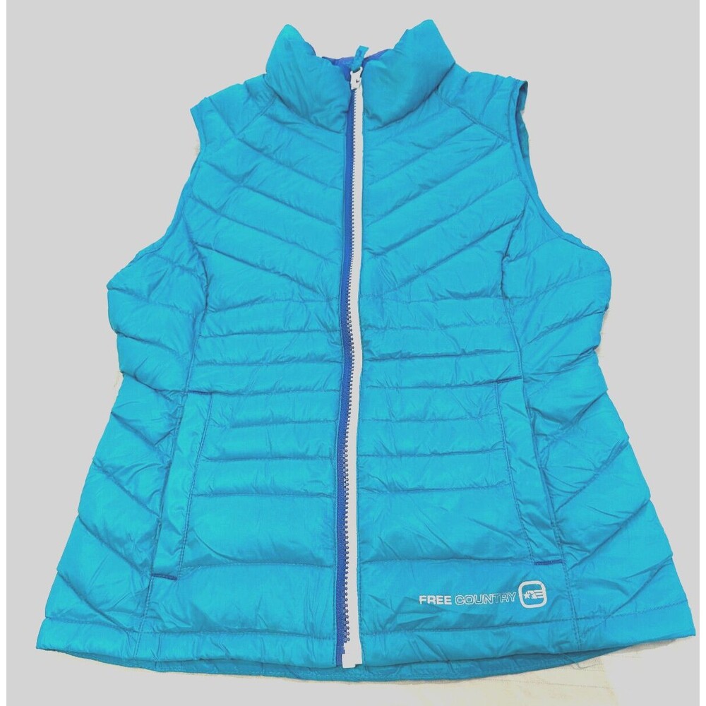 FREE COUNTRY GIRLS LIGHTWEIGHT DOWN VEST SIZE M 10-12